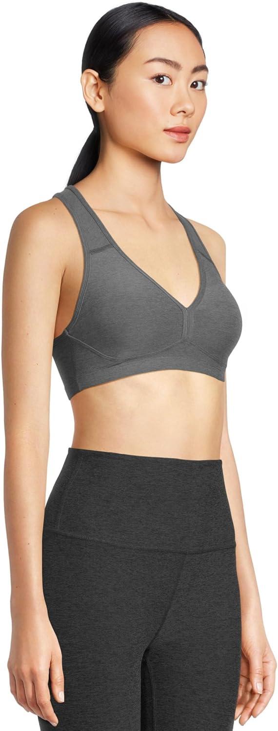 imageBeyond Yoga Womens Spacedye Lift Your Spirits BraTrue Gray Heather