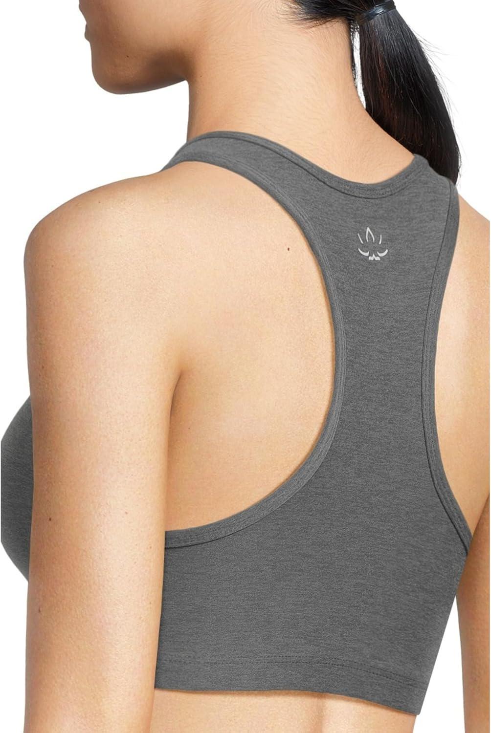 imageBeyond Yoga Womens Spacedye Lift Your Spirits BraTrue Gray Heather