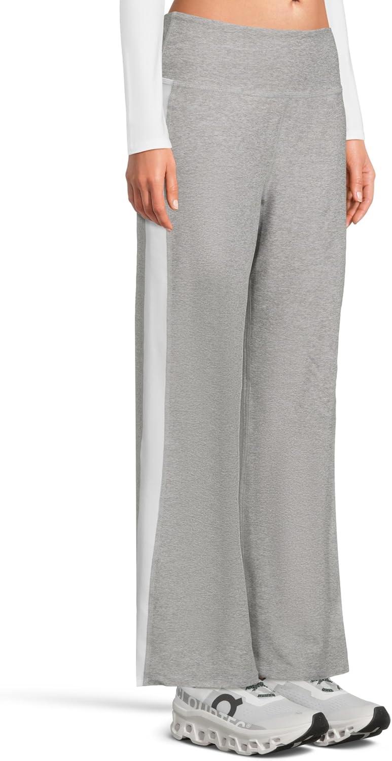 imageBeyond Yoga Womens Spacedye Line Up Wide Leg PantSilver MistCloud White