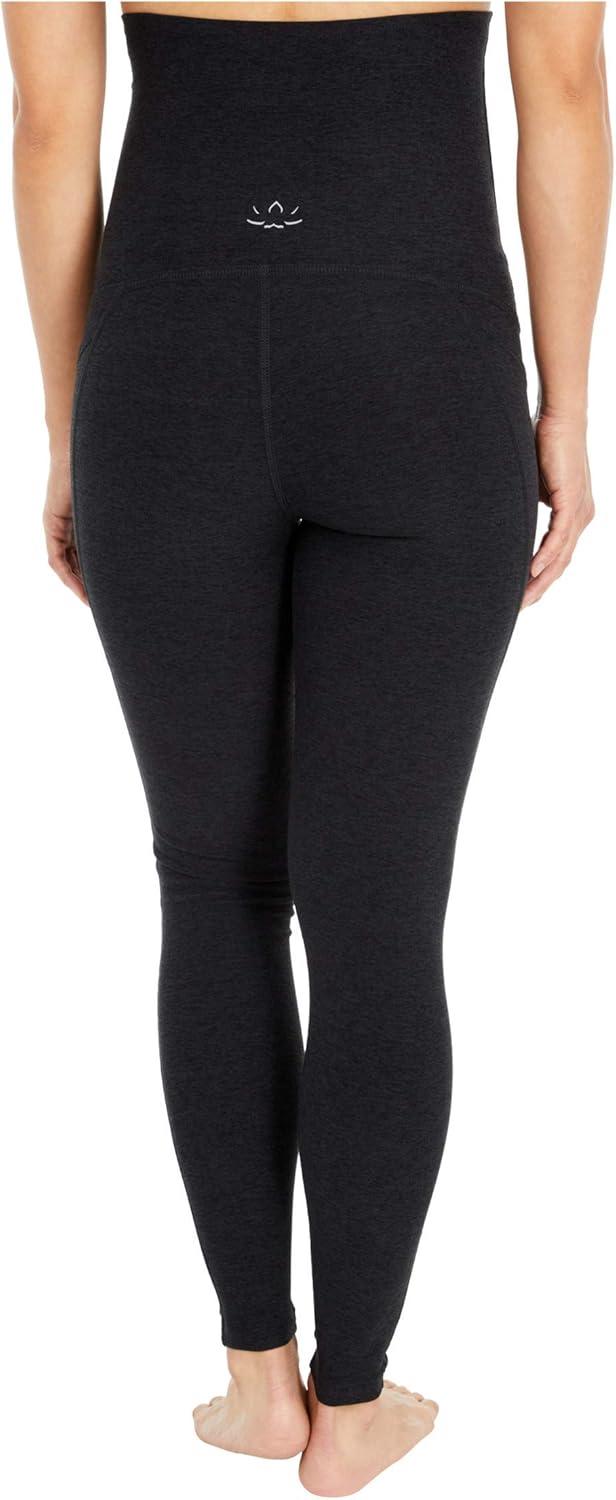 imageBeyond Yoga Womens Spacedye Love The Bump Maternity Pocket Midi LeggingDarkest Night