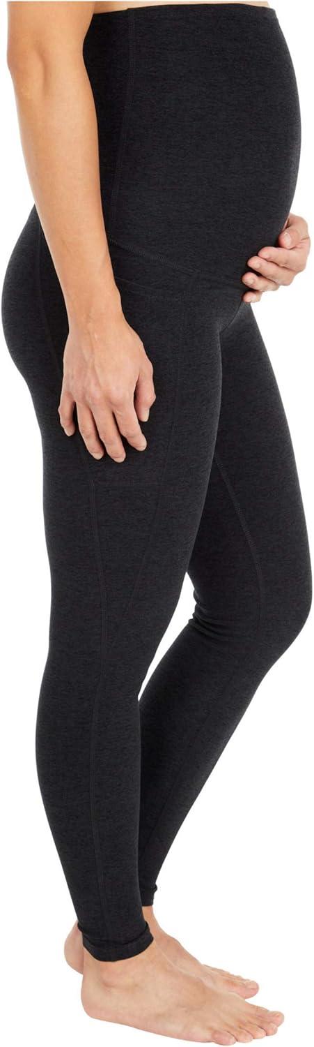 imageBeyond Yoga Womens Spacedye Love The Bump Maternity Pocket Midi LeggingDarkest Night