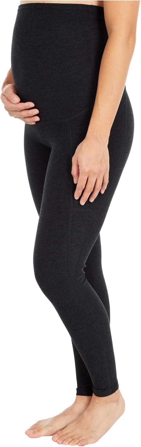 imageBeyond Yoga Womens Spacedye Love The Bump Maternity Pocket Midi LeggingDarkest Night