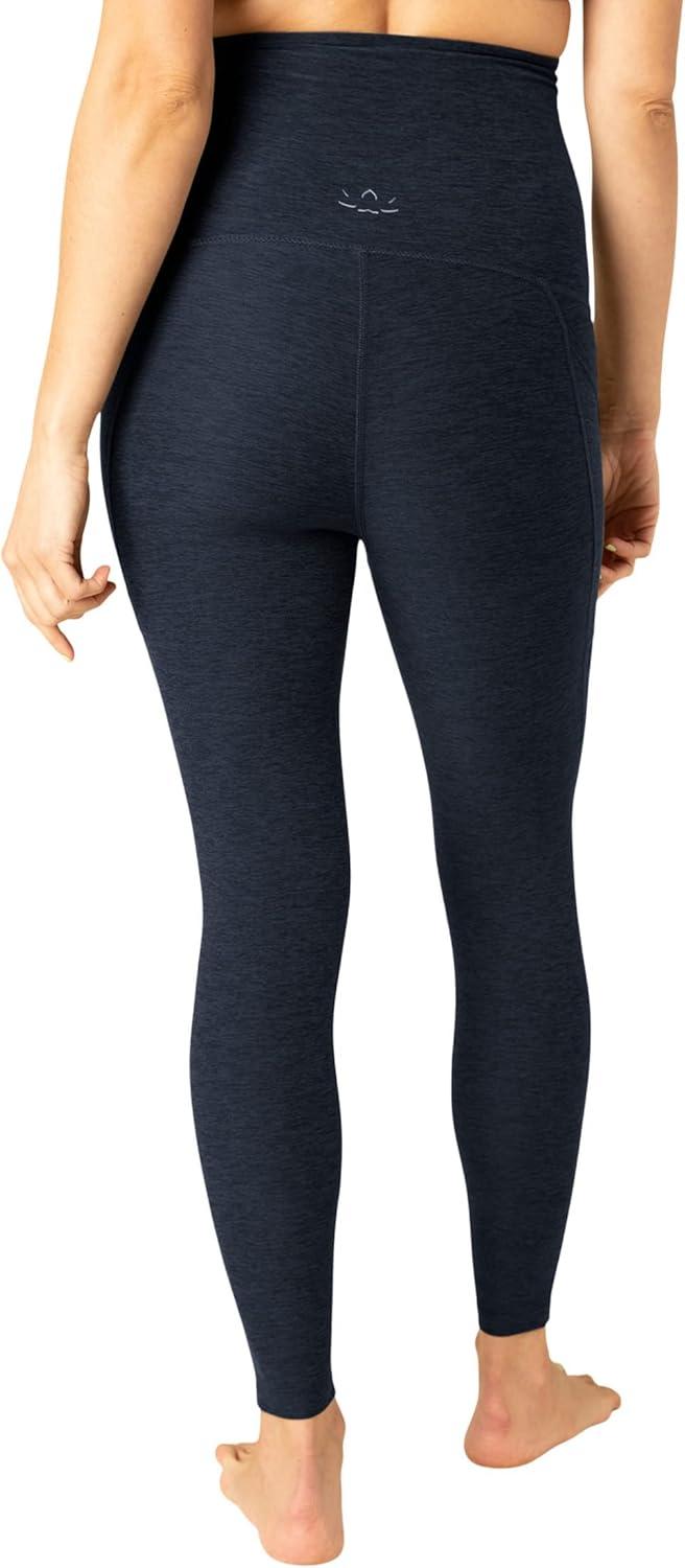 imageBeyond Yoga Womens Spacedye Love The Bump Maternity Pocket Midi LeggingNocturnal Navy