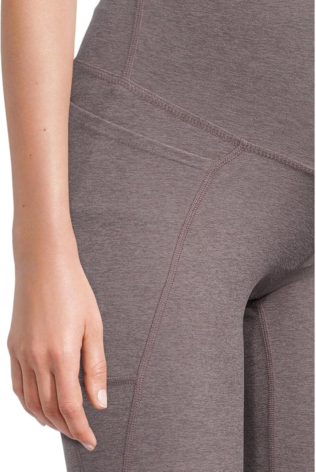 imageBeyond Yoga Womens Spacedye Love The Bump Maternity Pocket Midi LeggingSoft Umber Heather