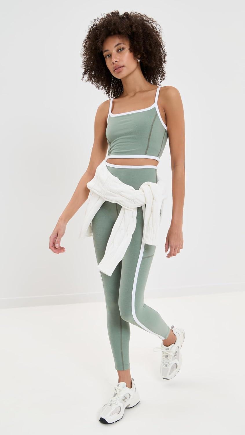 imageBeyond Yoga Womens Spacedye New Moves High Cropped TankGrey SageCloud White