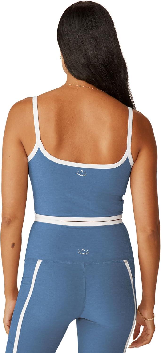 imageBeyond Yoga Womens Spacedye New Moves High Cropped TankSky Blue HeatherCloud White
