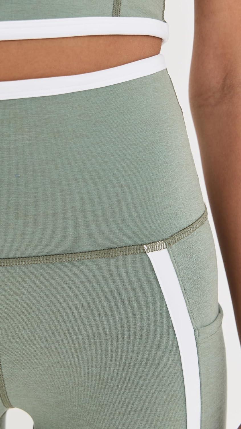 imageBeyond Yoga Womens Spacedye New Moves High Waisted Midi LeggingsGrey SageCloud White