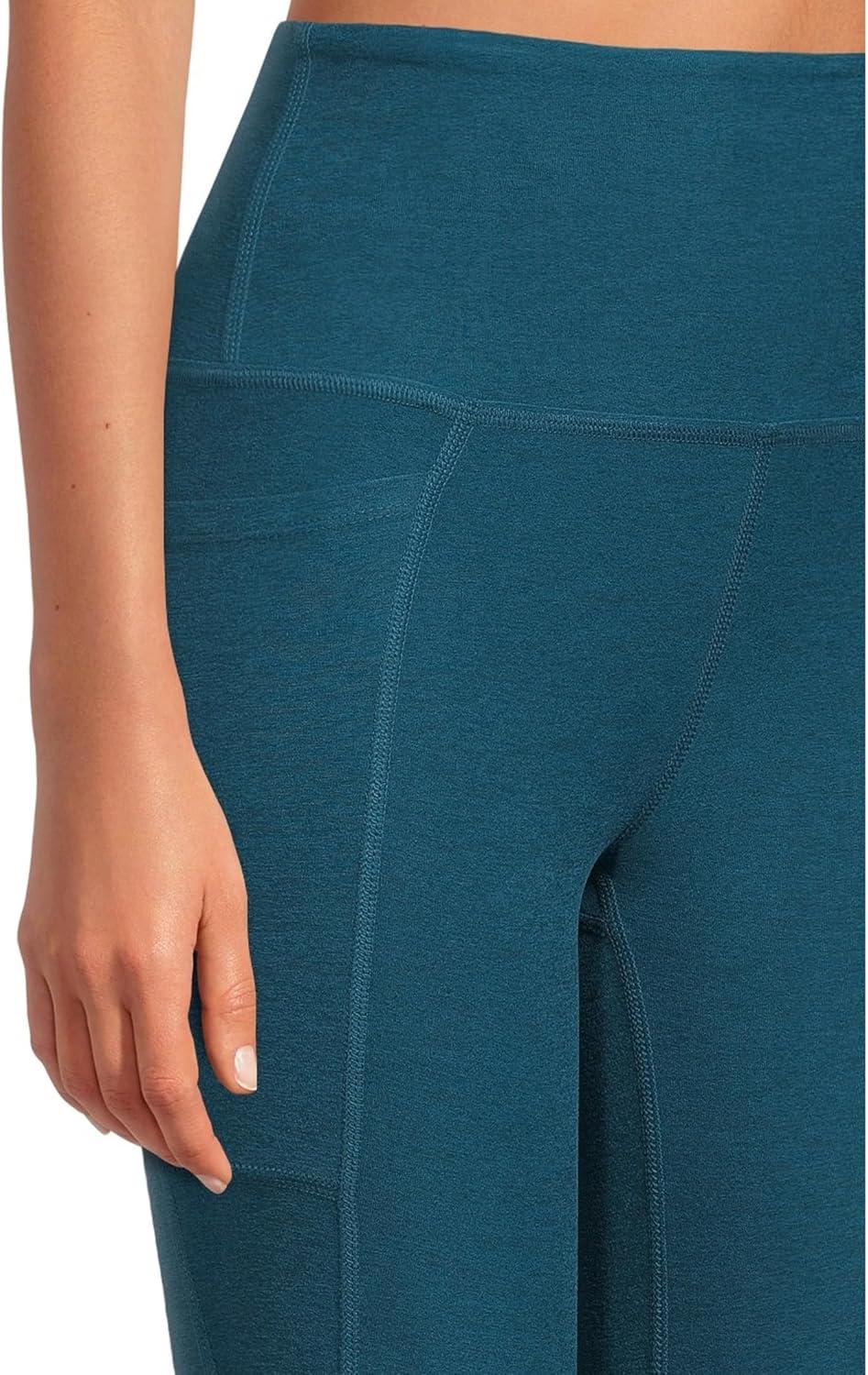 imageBeyond Yoga Womens Spacedye Out of Pocket HighWaisted Midi LeggingMajestic Blue Heather