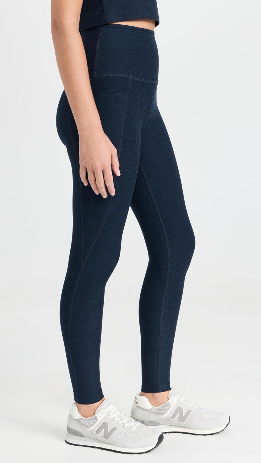 imageBeyond Yoga Womens Spacedye Out of Pocket HighWaisted Midi LeggingNocturnal Navy