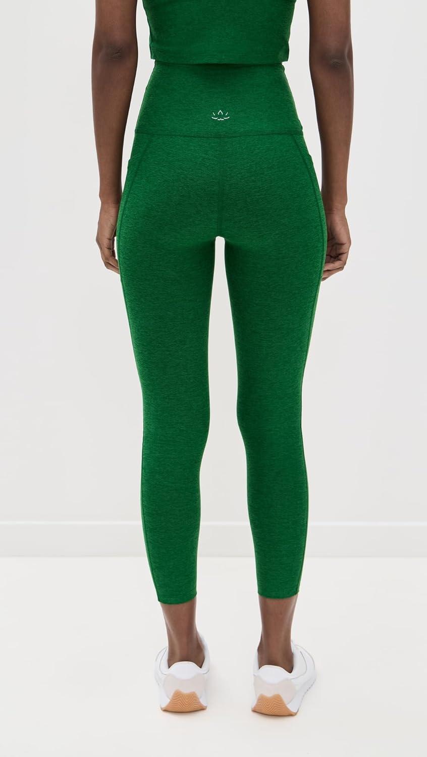 imageBeyond Yoga Womens Spacedye Out of Pocket HighWaisted Midi LeggingSummer Thyme Green Heather