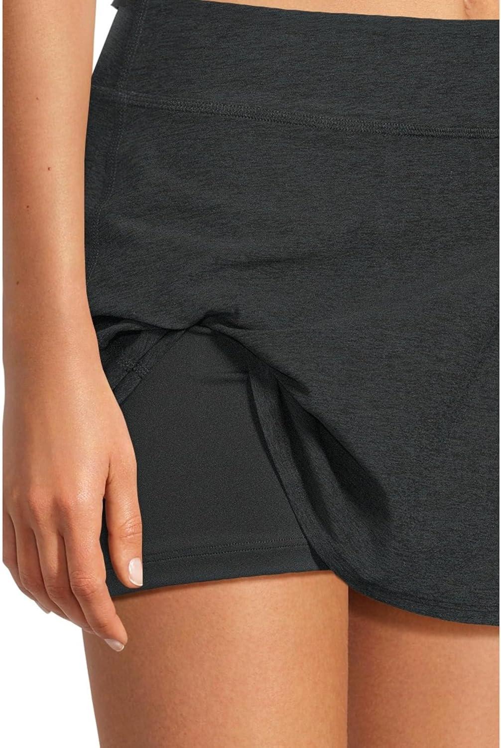 imageBeyond Yoga Womens Spacedye Points Crossover SkirtDarkest Night