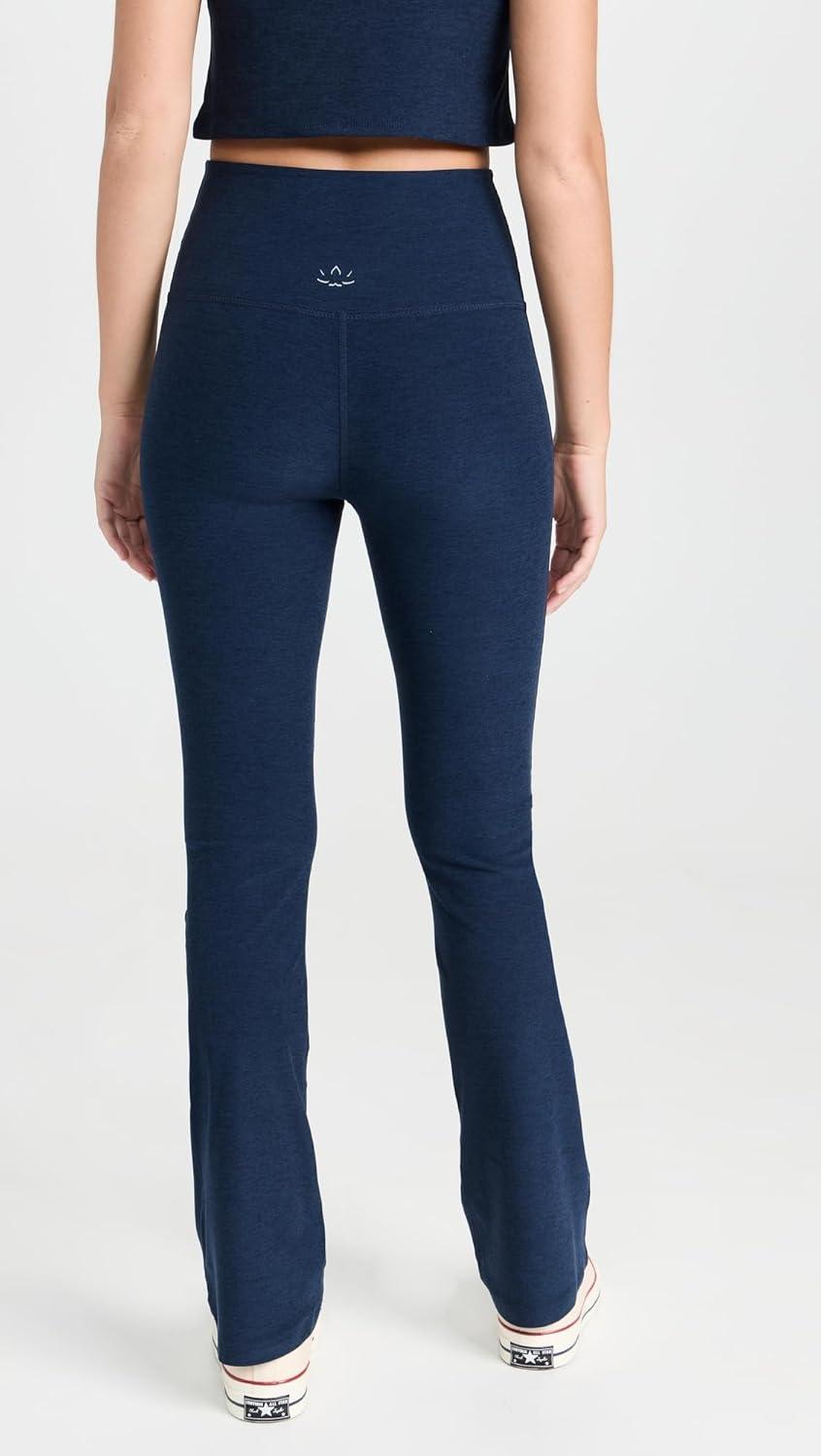 imageBeyond Yoga Womens Spacedye Practice High Waisted Bootcut PantNocturnal Navy