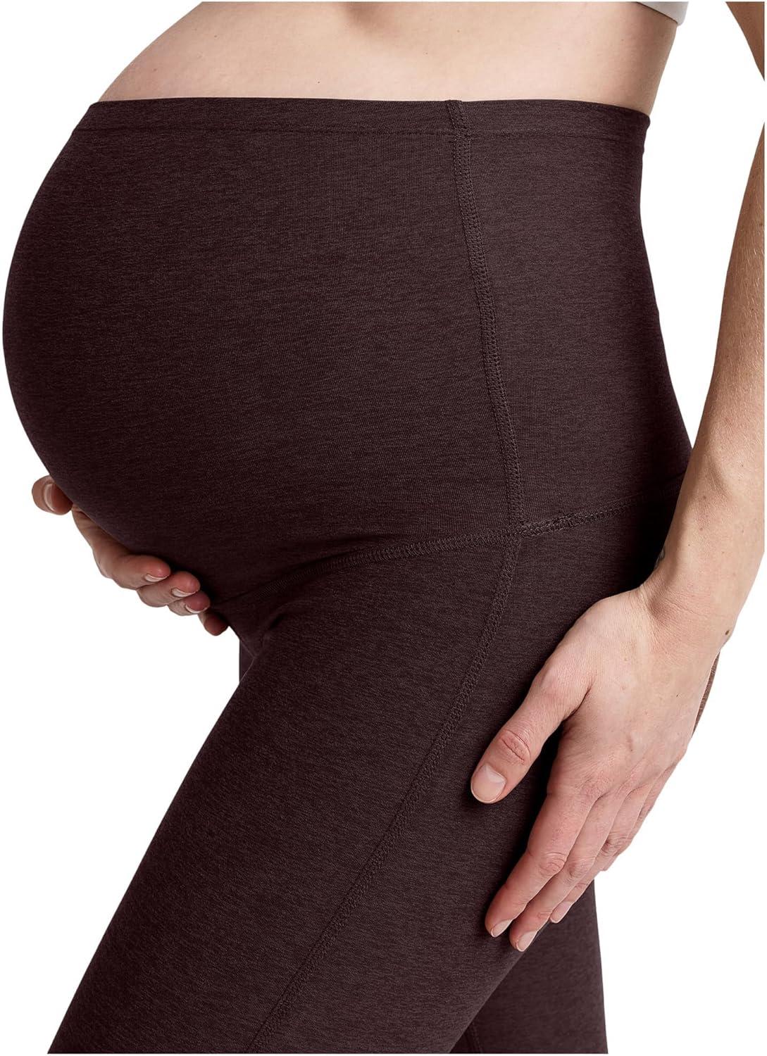 imageBeyond Yoga Womens Spacedye Practice Maternity PantsDark Chocolate Heather