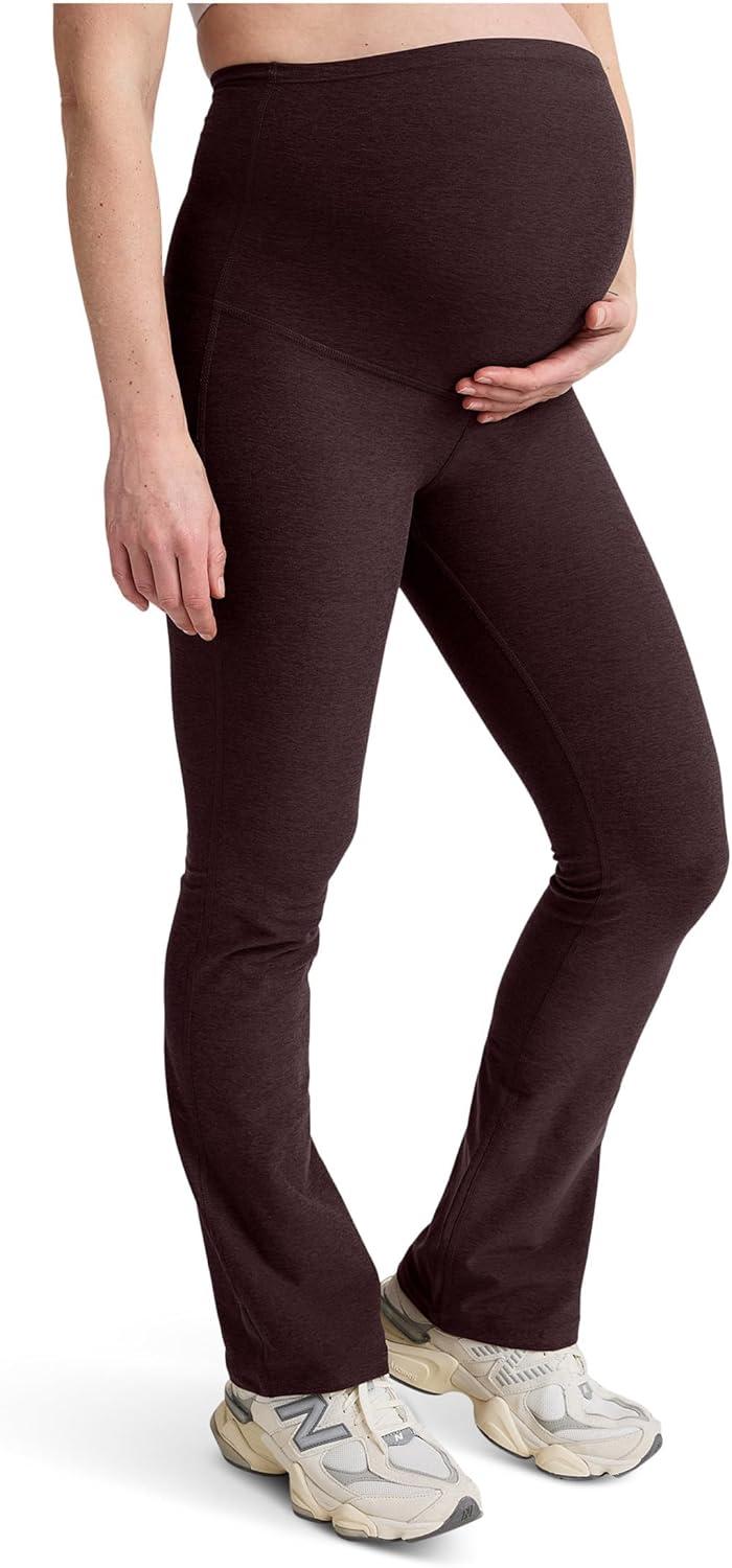 imageBeyond Yoga Womens Spacedye Practice Maternity PantsDark Chocolate Heather