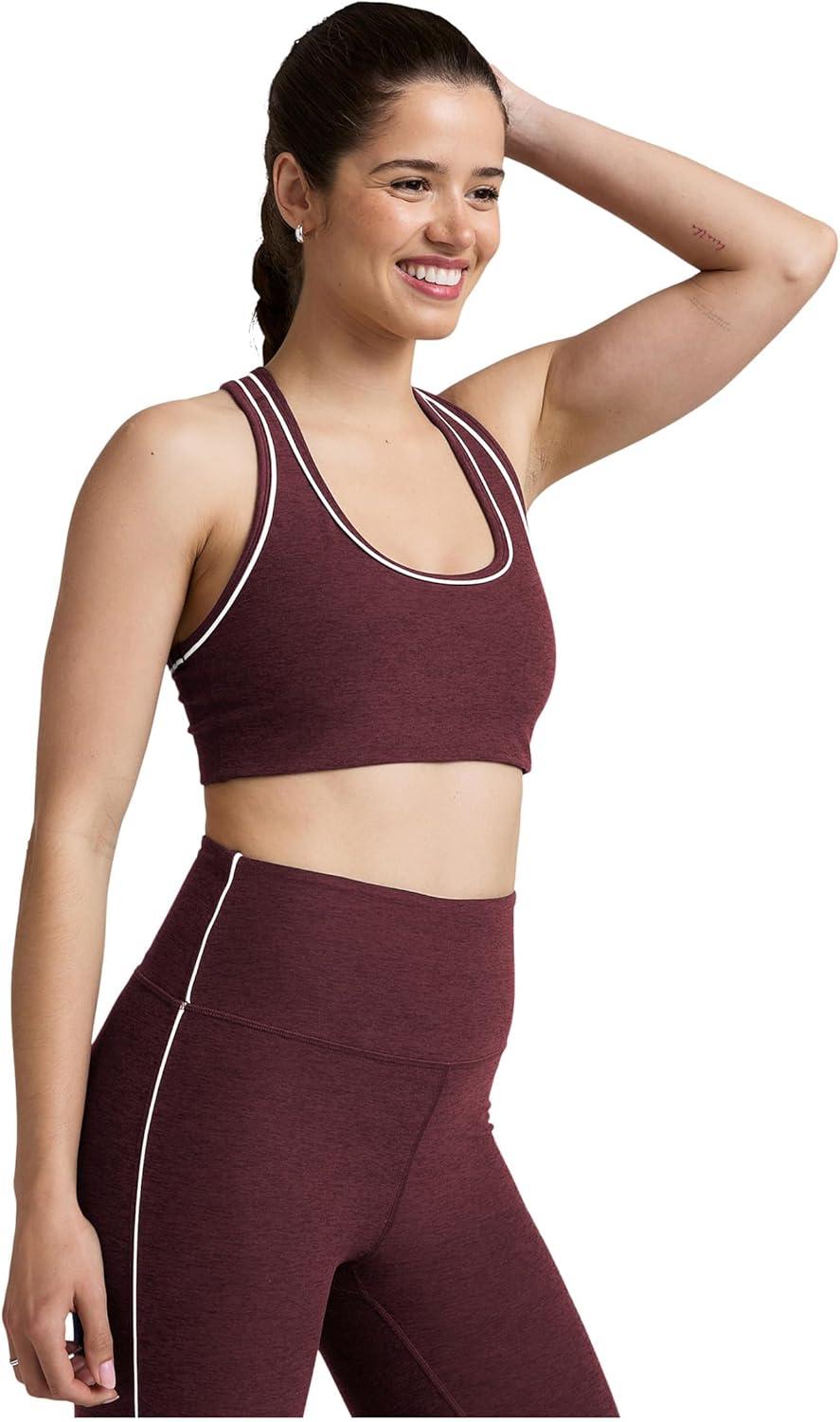 imageBeyond Yoga Womens Spacedye Ready BraMidnight Burgundy Heather