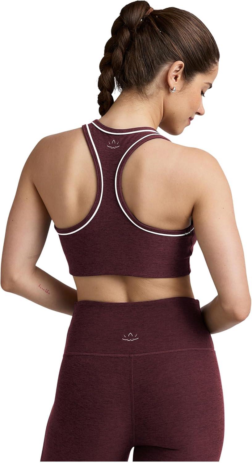 imageBeyond Yoga Womens Spacedye Ready BraMidnight Burgundy Heather