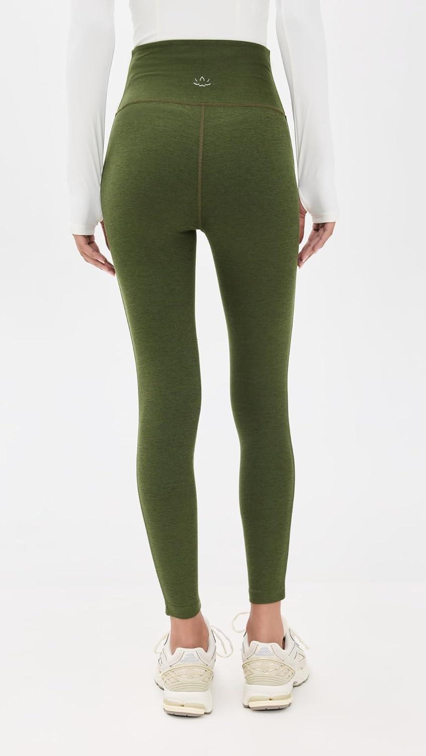 imageBeyond Yoga Womens Spacedye Ready Midi LeggingsArmy Green Heather