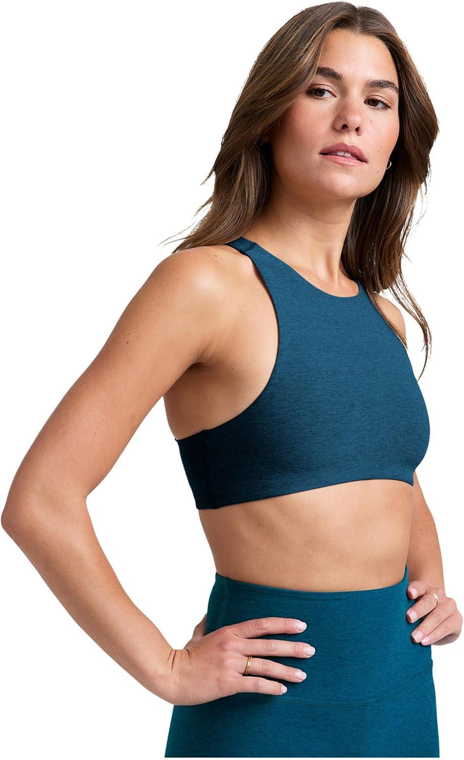 imageBeyond Yoga Womens Spacedye Refocus BraBlue Gem Heather