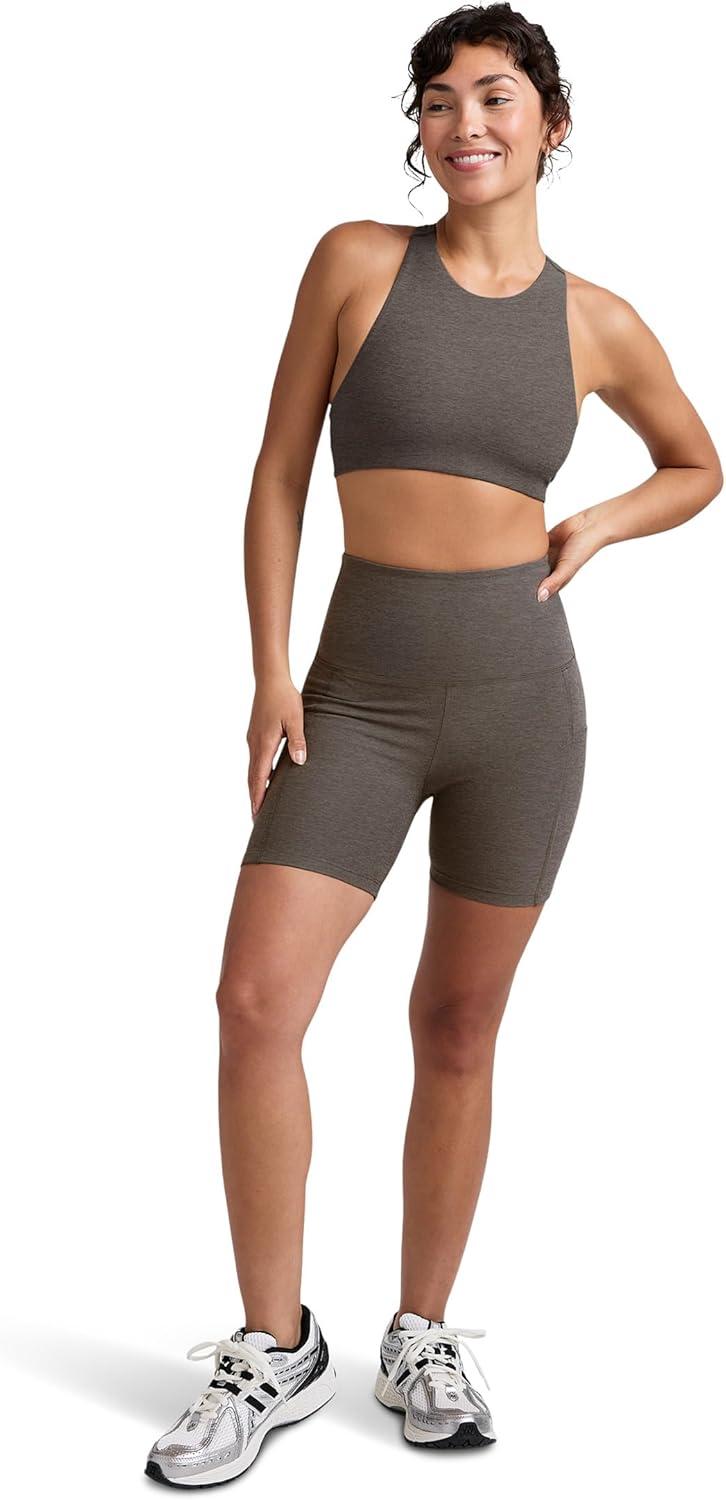 imageBeyond Yoga Womens Spacedye Refocus BraTrue Gray Heather