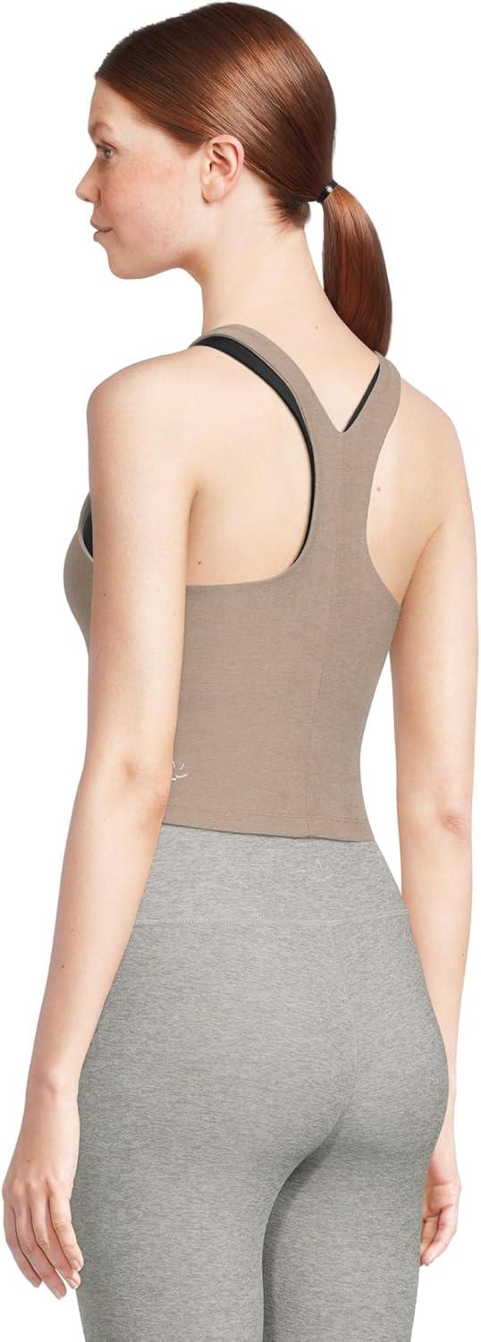 imageBeyond Yoga Womens Spacedye Refocus Cropped TankBirch Heather