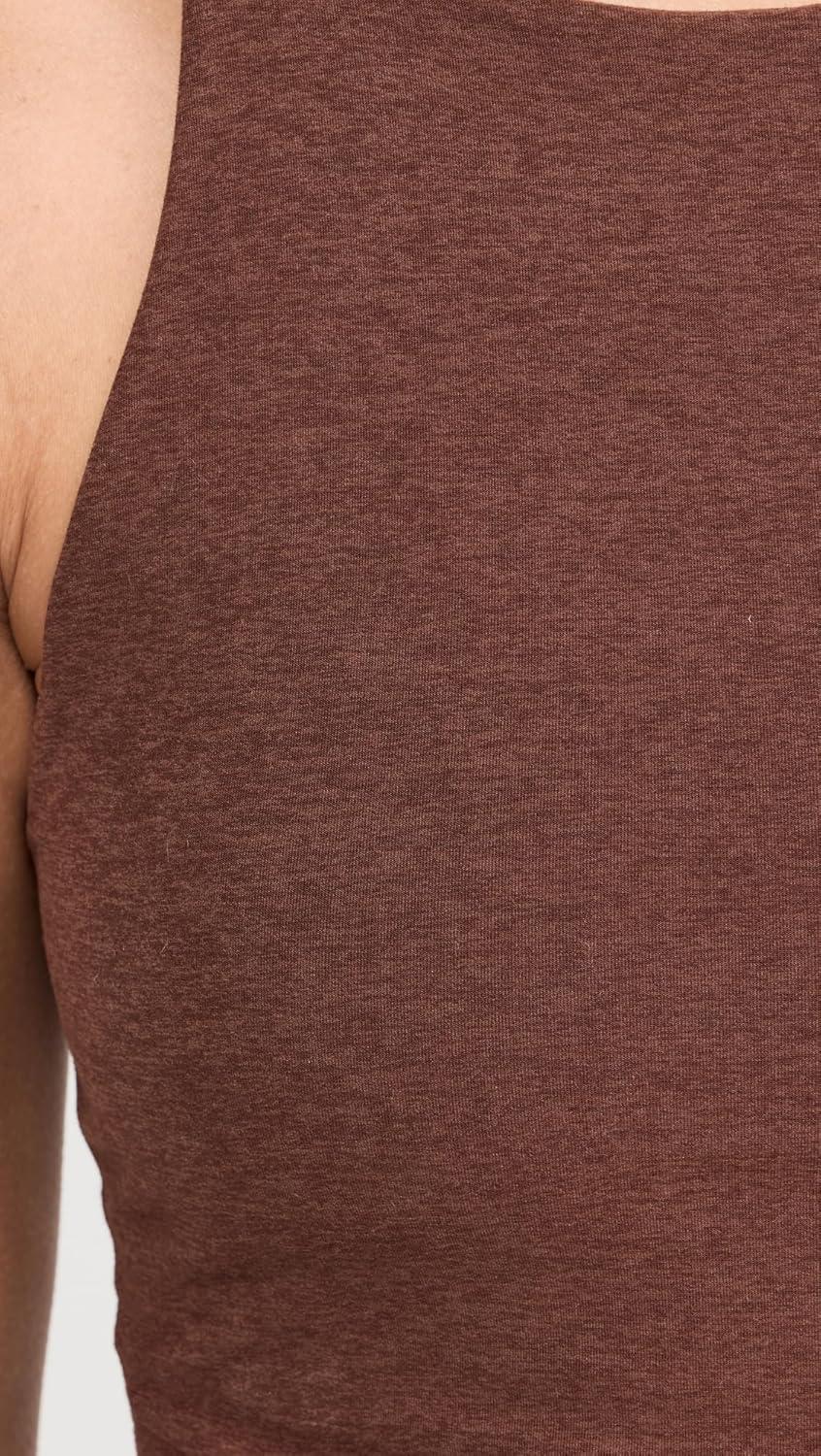 imageBeyond Yoga Womens Spacedye Refocus Cropped TankBold Mocha Heather