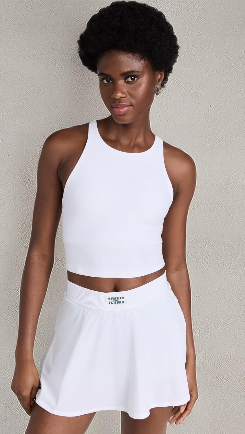 imageBeyond Yoga Womens Spacedye Refocus Cropped TankCloud White