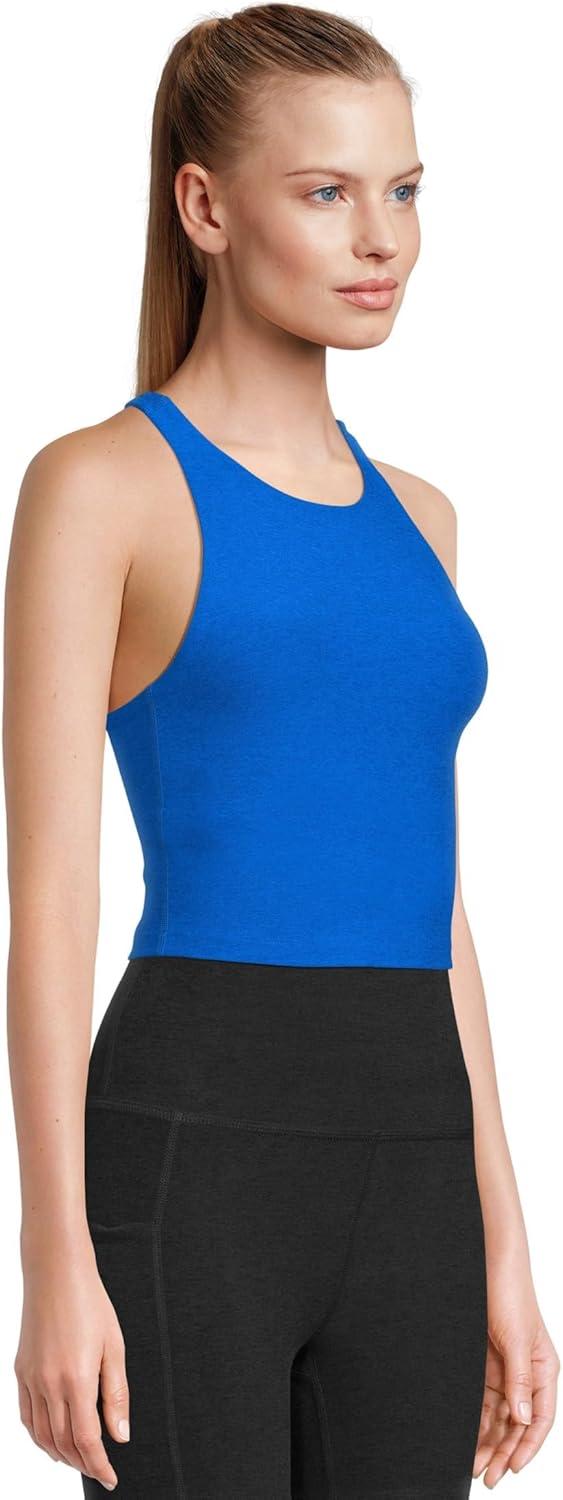 imageBeyond Yoga Womens Spacedye Refocus Cropped TankCourt Blue Heather