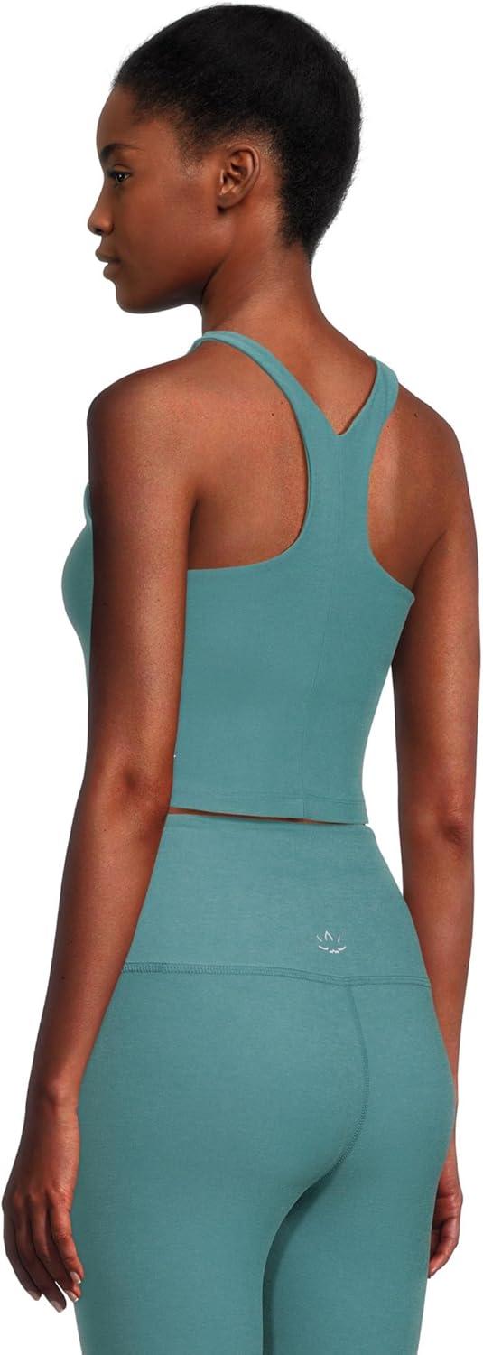 imageBeyond Yoga Womens Spacedye Refocus Cropped TankDeep Aqua Heather