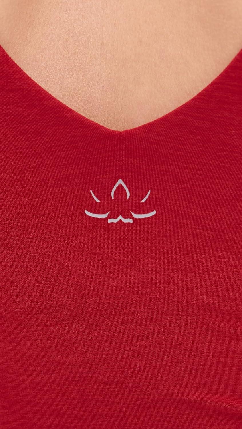 imageBeyond Yoga Womens Spacedye Refocus Cropped TankHolly Red Heather