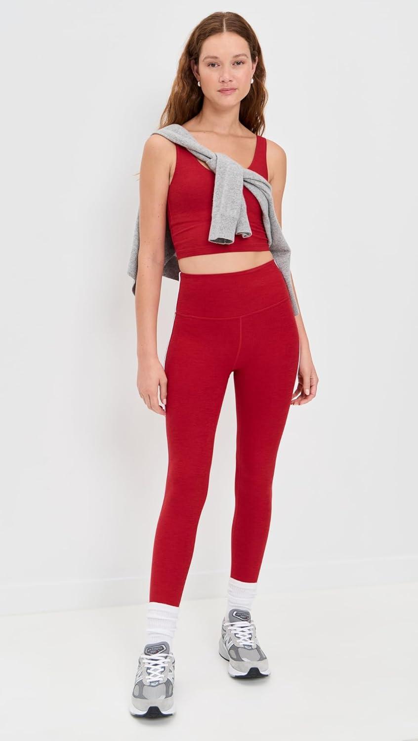 imageBeyond Yoga Womens Spacedye Refocus Cropped TankHolly Red Heather