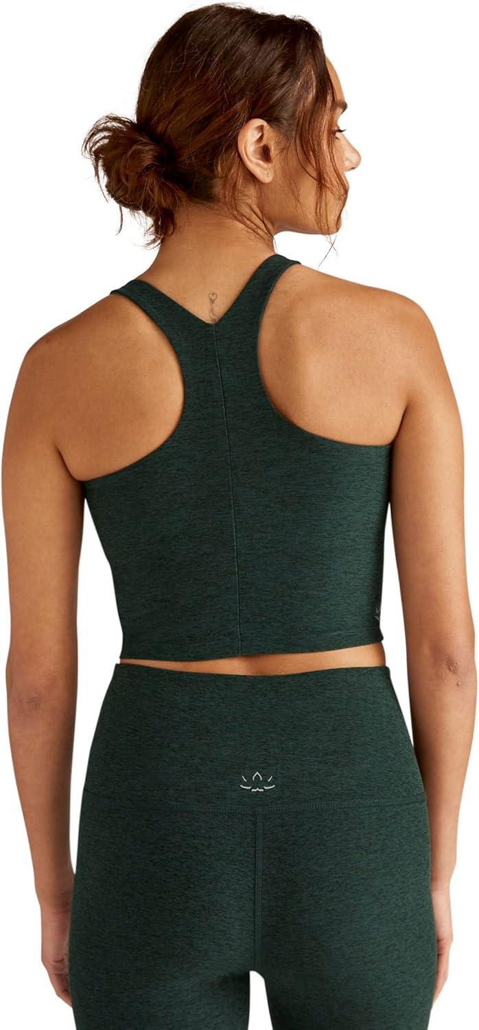 imageBeyond Yoga Womens Spacedye Refocus Cropped TankMidnight Green Heather