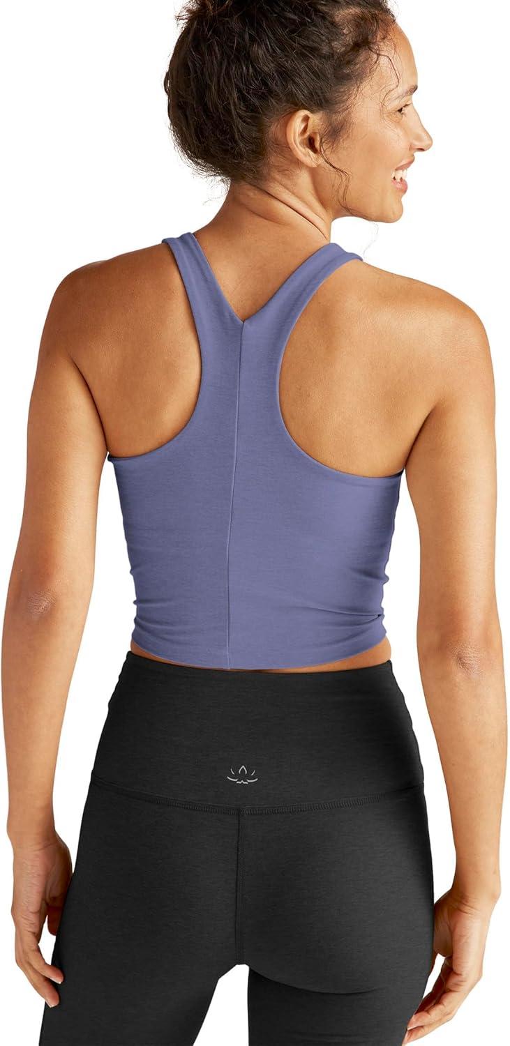 imageBeyond Yoga Womens Spacedye Refocus Cropped TankPeriwinkle Cloud Heather