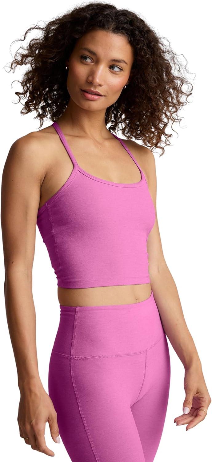 imageBeyond Yoga Womens Spacedye Refocus Cropped TankSunset Violet Heather