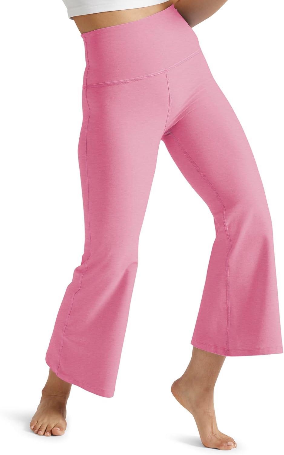 imageBeyond Yoga Womens Spacedye Retro Cropped PantsPink Bloom Heather
