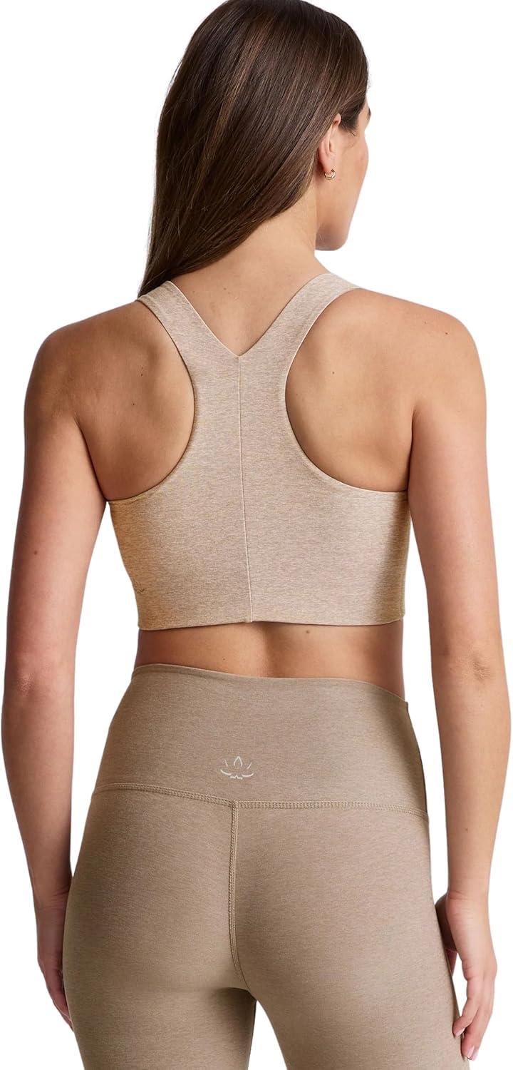 imageBeyond Yoga Womens Spacedye Simplicity BraSand Swept Heather