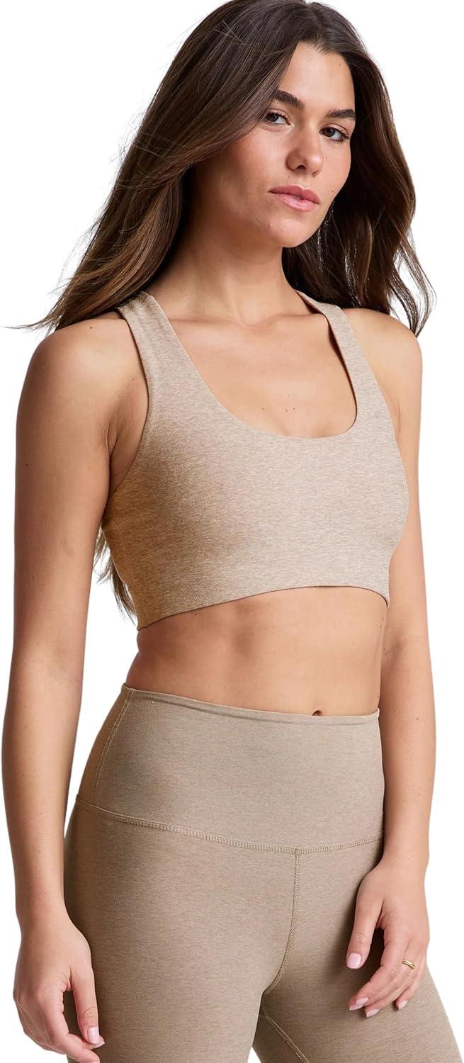 imageBeyond Yoga Womens Spacedye Simplicity BraSand Swept Heather