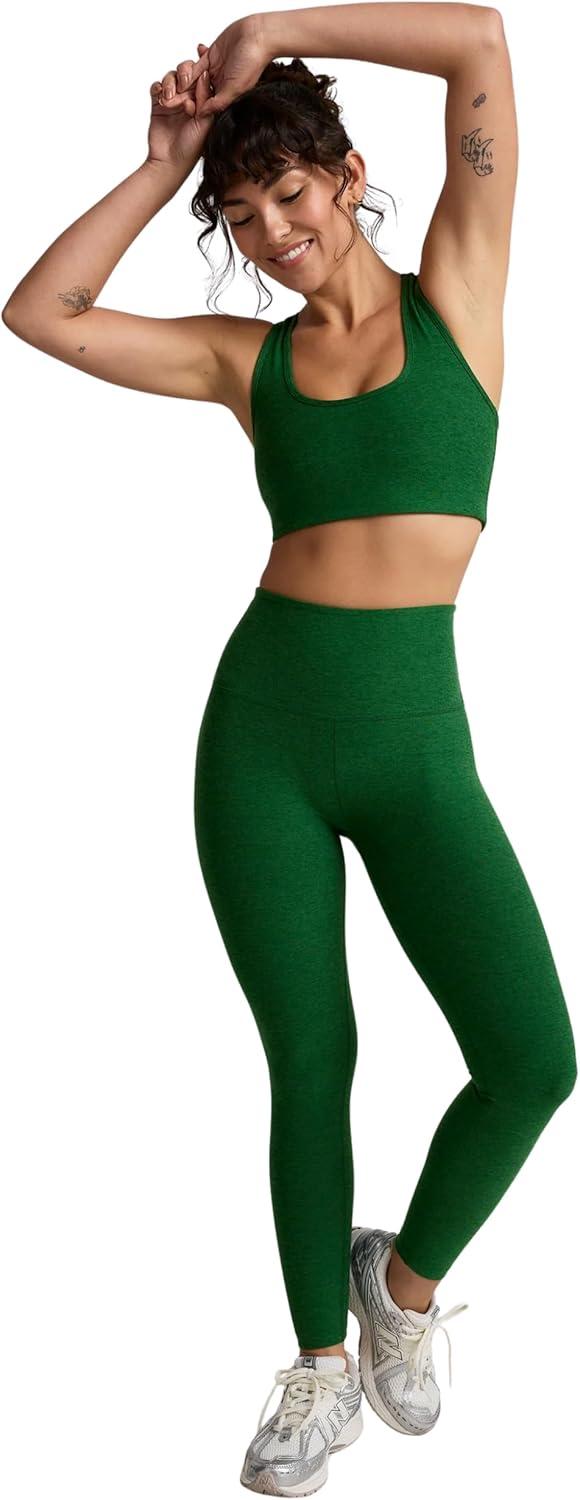 imageBeyond Yoga Womens Spacedye Simplicity Medium Support BraSummer Thyme Green Heather