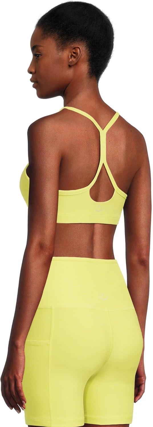 imageBeyond Yoga Womens Spacedye Slim Racerback BraCitrus Pop Heather