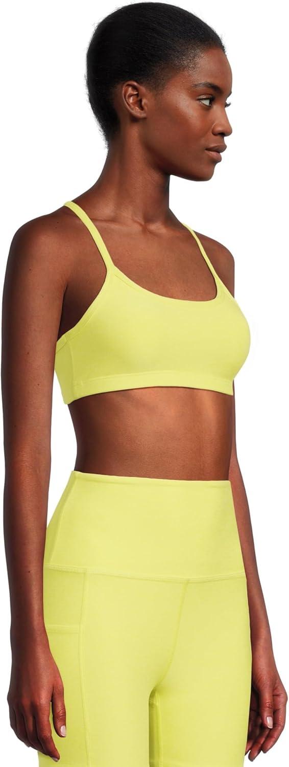 imageBeyond Yoga Womens Spacedye Slim Racerback BraCitrus Pop Heather