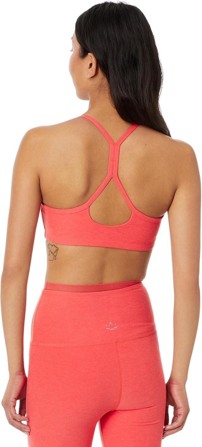 imageBeyond Yoga Womens Spacedye Slim Racerback BraRed Ash Heather