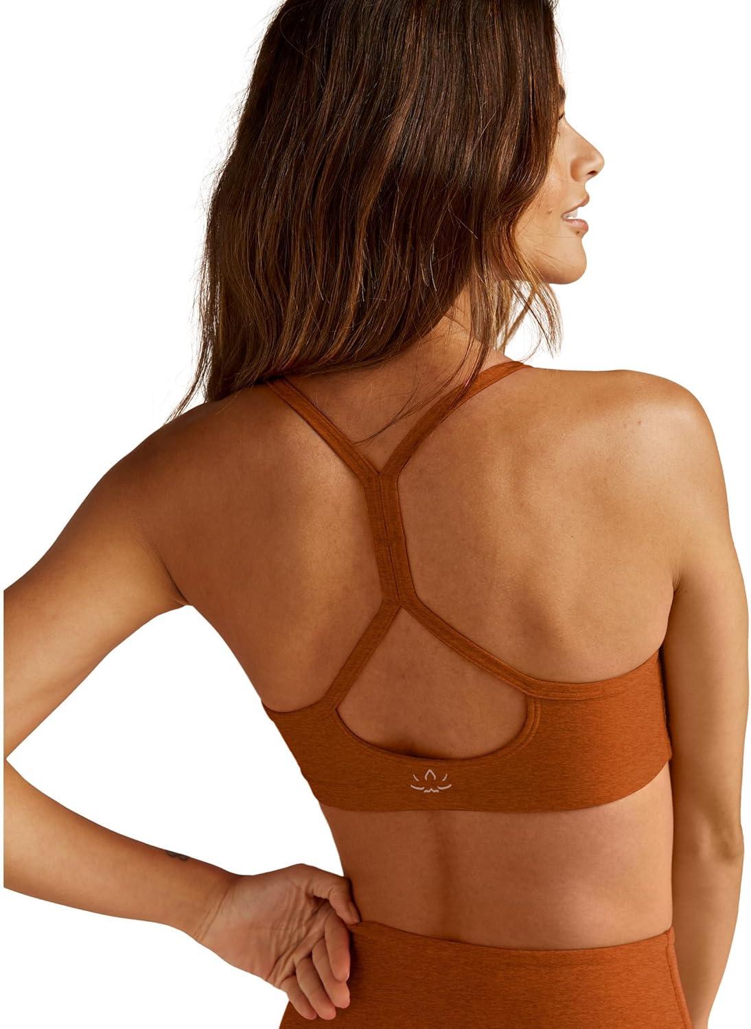 imageBeyond Yoga Womens Spacedye Slim Racerback BraWarm Clay Heather
