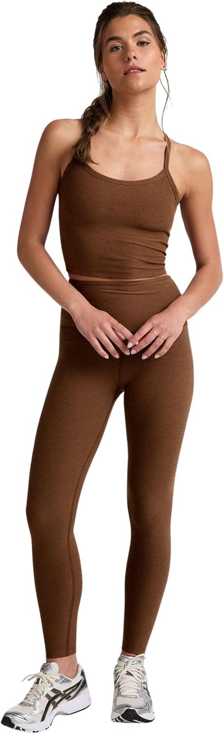 imageBeyond Yoga Womens Spacedye Slim Racerback Cropped TankBold Mocha Heather