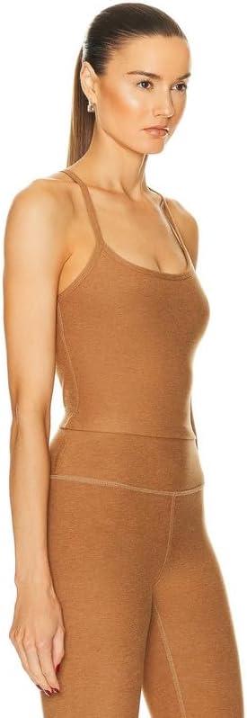 imageBeyond Yoga Womens Spacedye Slim Racerback Cropped TankCaramel Toffee Heather