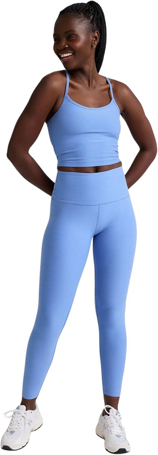 imageBeyond Yoga Womens Spacedye Slim Racerback Cropped TankFlower Blue Heather