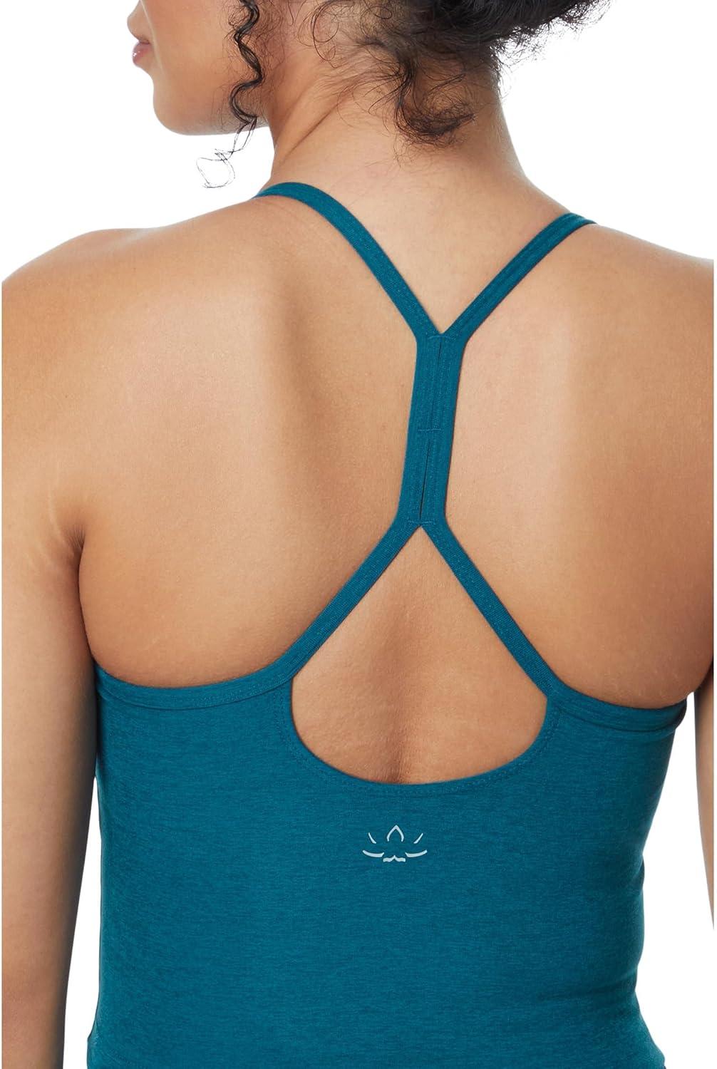 imageBeyond Yoga Womens Spacedye Slim Racerback Cropped TankMajestic Blue Heather