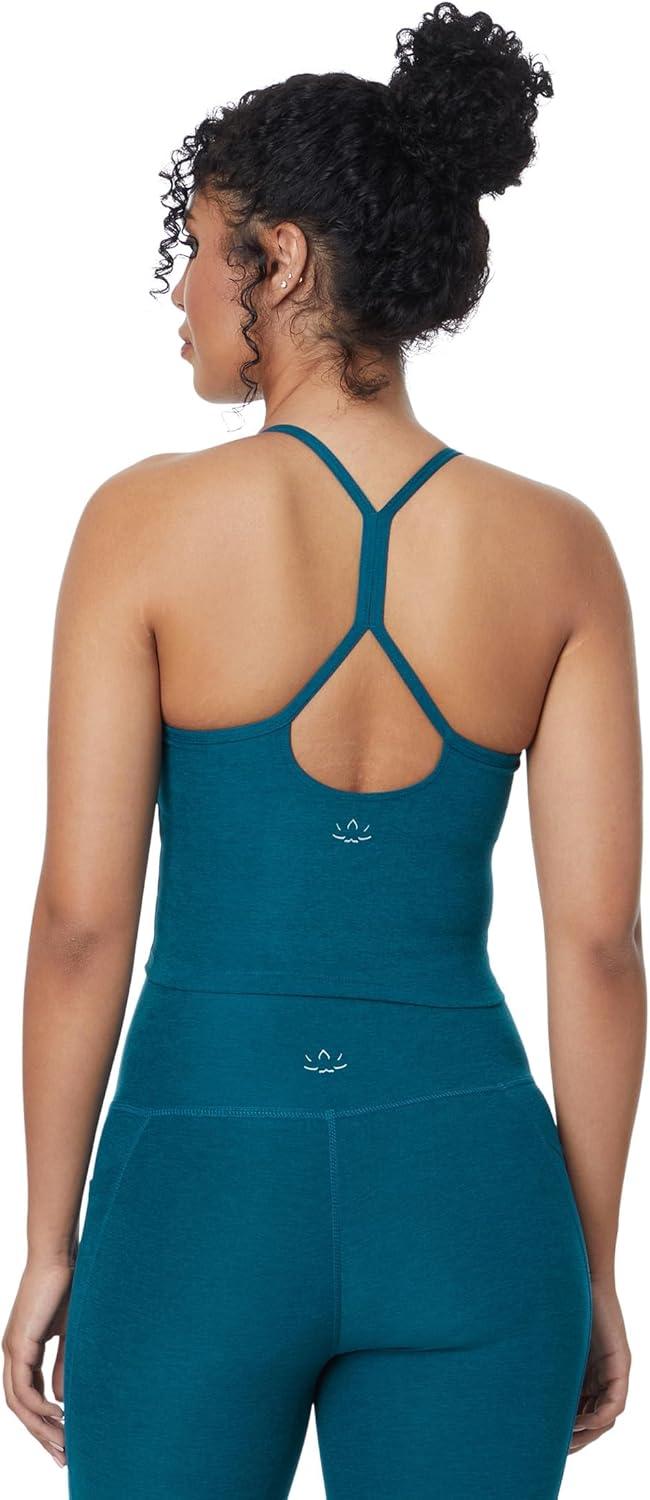 imageBeyond Yoga Womens Spacedye Slim Racerback Cropped TankMajestic Blue Heather