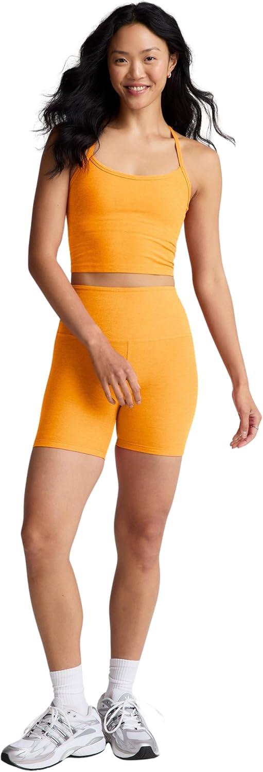 imageBeyond Yoga Womens Spacedye Slim Racerback Cropped TankMango Pop Heather