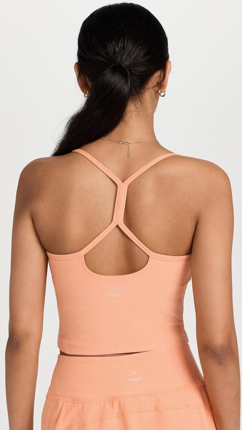 imageBeyond Yoga Womens Spacedye Slim Racerback Cropped TankMarmalade Heather