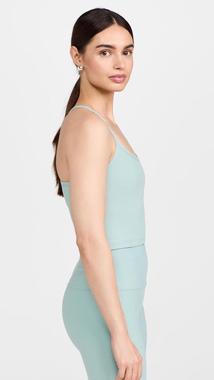 imageBeyond Yoga Womens Spacedye Slim Racerback Cropped TankMinty Slate Heather