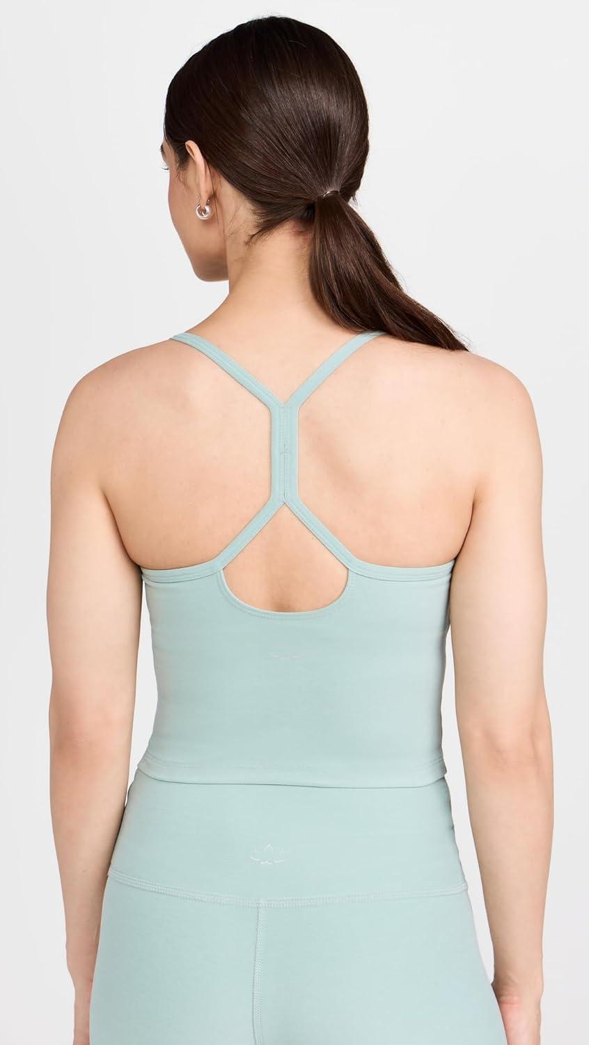 imageBeyond Yoga Womens Spacedye Slim Racerback Cropped TankMinty Slate Heather